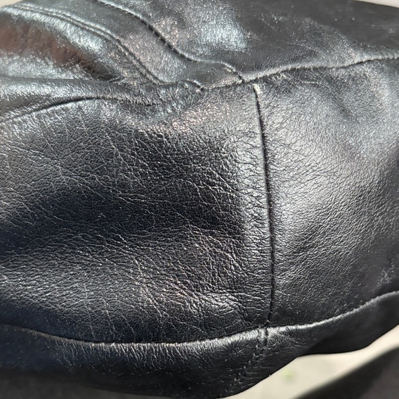 Coach Black Hobo Bag with Silver Details